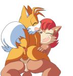 2018 absurd_res anthro anthro_on_anthro anus balls breasts butt canine chipmunk dipstick_tail duo eyes_closed female fox fur hand_on_butt hi_res male male/female male_penetrating mammal miles_prower multicolored_tail nipples nude penetration penis rodent sally_acorn senshion sex sonic_(series) vaginal vaginal_penetration video_games white_fur yellow_fur 