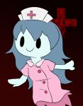  2018 absurd_res clothed clothing cross ghost hat hi_res humanoid not_furry nurse_hat smile solo spirit spooky&#039;s_jump_scare_mansion tatwuyan 