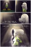  2015 anthro asriel_dreemurr boss_monster caprine child comic crying death dialogue english_text flower fur goat hi_res mammal plant scottfraser standing suicide tears text undertale video_games white_fur young 