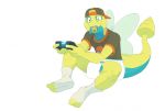  2018 absurd_res anthro anthrofied backwards_baseball_cap baseball_cap clothed clothing controller daire daire301 diaper digital_drawing_(artwork) digital_media_(artwork) dualshock_4 dunsparce game_controller hat hi_res infantilism legwear long_tail male nintendo open_mouth pacifier pok&eacute;ball pok&eacute;mon pok&eacute;mon_(species) pok&eacute;morph scalie simple_background smile socks solo teeth video_games white_background white_socks white_underwear wings 