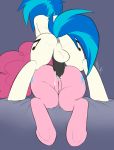  anal anal_penetration animal_genitalia animal_penis anus backsack balls black_penis blue_background blue_hair cum cum_in_ass cum_inside cutie_mark deejayhan dickgirl dickgirl/female duo earth_pony equine equine_penis erection female feral friendship_is_magic fur hair hi_res hooves horse intersex intersex/female male male/female male_penetrating mammal multicolored_hair my_little_pony nude offencive penetration penis perineum pink_fur pink_hair pinkie_pie_(mlp) pony puffy_anus pussy sex simple_background two_tone_hair underhoof vinyl_scratch_(mlp) white_fur 