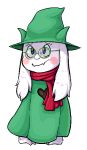  2019 ambiguous_gender anthro blush caprine clothed clothing darnok69 deltarune digital_media_(artwork) eyewear glasses goat mammal ralsei solo standing video_games young 