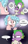  2018 cozy_glow_(mlp) dialogue dragon duo emositecc english_text equine feral friendship_is_magic horse male mammal my_little_pony paper pony scalie spike_(mlp) text 