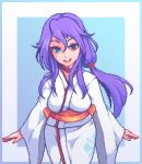  heterochromia kimono pixel_art purple_hair wannabepixels 