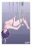  1girl breasts kusanagi_motoko nude pixel_art purple_hair wannabepixels 