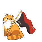  anarchist anarcho-communism cute digital_media_(artwork) feral flag fur hazelmere hi_res history kati mammal owo politics red_panda solo 