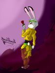  butt_pose clothing dio_brando disney female fur headsnacke jojo&#039;s_bizarre_adventure judy_hopps lagomorph mammal pose rabbit zootopia 