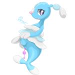  anal_beads anus brionne cute dengon female gaping gaping_anus happy looking_at_viewer nintendo open_mouth plump_labia pok&eacute;mon pok&eacute;mon_(species) puffy_anus pussy sex_toy simple_background solo tongue tongue_out video_games white_background 