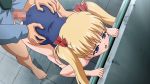  airi_akizuki animated animated_gif blonde_hair censored highres oni_chichi poro sex swimsuit vaginal 