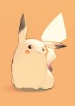  absurdres all_fours animal commentary english_commentary full_body gen_1_pokemon highres looking_away no_humans nurul_hidayat orange_background pikachu pokemon pokemon_(creature) simple_background smile solo tail yellow yellow_background 