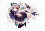  absurdres atelier_(series) atelier_lydie_&amp;_suelle bow breasts frills gloves hairband highres huge_filesize looking_at_viewer lydie_marlen official_art pink_eyes pink_hair scan short_hair small_breasts smile yuugen 