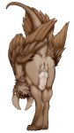  2018 alpha_channel animal_genitalia anthro anus ass_up bent_over blue_eyes butt chimera cock_ring detailed digital_media_(artwork) feathers feet_together flared_penis genital_slit head_down herm hi_res hybrid ignaelesce_s01p intersex invalid_tag knot looking_back nude paws penis presenting presenting_anus presenting_hindquarters presenting_penis presenting_pussy pseudo-penis pussy raised_tail shaded simple_background slit solo talons transparent_background tusks wings wrigglingwyvern 