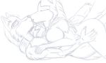  2013 acdraw anthro anthrofied balto balto_(film) big_breasts breasts canine dog duo female hi_res jenna_(balto) kissing lying male male/female mammal nude on_back pencil_(artwork) reverse_missionary_position romantic_couple sex sketch tongue traditional_media_(artwork) wolf 