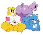  &lt;3 3_fingers 3_toes bear big_breasts big_butt breasts butt care_bears eyewear female frown half-closed_eyes mammal nipples presenting presenting_hindquarters pussy smile sssonic2 sun sunglasses surprise toes 