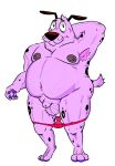  anthro balls canine cartoon_network courage courage_the_cowardly_dog dog fur male mammal nipples nude penis pink_fur slightly_chubby solo source_request unknown_artist 