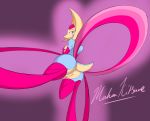  anthro anthrofied blue_skin breasts butt cresselia female hand_on_breast legendary_pok&eacute;mon nintendo pink_background pink_eyes pok&eacute;mon pok&eacute;mon_(species) purple_background pussy simple_background solo thedemonfoxy video_games yellow_skin 