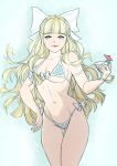  1girl armor bangs bikini_armor blonde_hair blue_eyes breasts charlotte_(fire_emblem_if) cleavage fire_emblem fire_emblem_heroes fire_emblem_if highres howlingblasts large_breasts lips long_hair solo 