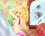  1girl arima_kousei back blonde_hair breasts miyazono_kawori panties pekoiman shigatsu_wa_kimi_no_uso underwear 