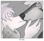  canine colrblnd_(artist) comic dog duzt_(artist) female fur grey_fur kissing malamute male mammal measureup oata_rinsky romantic samoyed walter_moss white_fur 