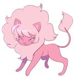  cartoon_network cat feline female feral hair invalid_color lion looking_at_viewer mammal norithecat pink_diamond pink_eyes solo steven_universe 