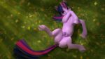  2018 3d_(artwork) anus clopician digital_media_(artwork) equine female feral friendship_is_magic hair hi_res hooves horn looking_at_viewer mammal my_little_pony outside solo spread_legs spreading teats twilight_sparkle_(mlp) underhoof unicorn 