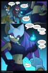  anthro bandage bat breasts butt canine clothing comic dialogue echidna english_text female fox knuckles_the_echidna lipstick makeup male mammal marik_azemus34 midriff miles_prower monotreme navel rouge_the_bat shorts sonic_(series) sonic_boom text wings 