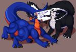  2_heads bobskunk conjoined dragon futonmaniax long_body mammal mephitid multi_head multi_leg multi_limb skunk taur 