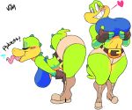  alpha_channel bent_over big_breasts boots breasts clothing croc_(vimhomeless) crocodile crocodilian eyes_closed female footwear looking_at_viewer midriff navel reptile scalie shorts simple_background solo tongue tongue_out transparent_background vimhomeless 