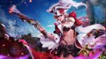  breasts gun hat league_of_legends miss_fortune pirate weapon 