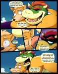  anthro bowser canine comic duo elfein face_lick fox fox_mccloud koopa male male/male mammal mario_bros nintendo scalie star_fox video_games 