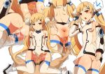  1girl ahoge anus ass ass_grab azur_lane blonde_hair boy breasts censored cowgirl_position cum cum_on_body cum_on_lower_body eldridge_(azur_lane) eyes_closed girl_on_top long_hair looking_at_viewer lying male_pubic_hair mosaic_censoring naka_kadzu_(jinseigaturai) on_back open_mouth penis pubic_hair pussy red_eyes small_breasts spread_ass straddling twintails 
