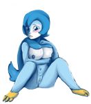  2016 blush breasts clitoris female jigglet looking_at_viewer navel nintendo piplup pok&eacute;mon pok&eacute;mon_(species) pussy solo video_games 