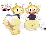  &lt;3 &lt;3_eyes 2018 ? animate_inanimate belly big_butt black_eyes blush breasts butt clothing cuphead_(character) cuphead_(game) digital_media_(artwork) disembodied_hand female front_view hi_res huge_butt huge_hips humanoid looking_at_viewer male ms._chalice mugman navel not_furry object_head open_mouth panties panty_pull pussy rear_view short_stack simple_background slightly_chubby sssonic2 thick_thighs underwear undressing video_games voluptuous white_background wide_hips 