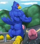  anthro avian bird croiyan falco_lombardi internal kneeling macro male mountain nintendo penetration penis star_fox tunnel video_games 