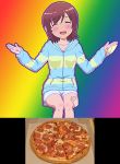  food futsuu_no_joshikousei_ga_locodol_yattemita pizza pizza_hut ryunnu usami_nanako 