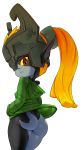  absurd_res alpha_channel bottomless butt clothed clothing female hi_res humanoid imp midna nintendo short_stack simple_background solo sweater the_legend_of_zelda theboogie transparent_background twili twilight_princess video_games 