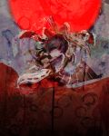  absurdres ascot bangs bow commentary_request detached_sleeves eyebrows_visible_through_hair hair_between_eyes hair_bow hair_tubes hakurei_reimu highres looking_at_viewer red_eyes ribbon-trimmed_sleeves ribbon_trim sano_naoi skirt solo touhou wide_sleeves 