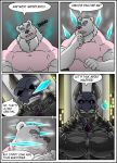  bear canine clothing comic dog male mammal mind_control muscular polar_bear rubber rubberbuns 