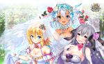  brave_girl_ravens cleavage dress frea_henil heterochromia pointy_ears pyon-kti tagme wallpaper wedding_dress 