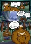 bear bulge clothing comic erection father father_and_son incest male mammal muscular nipples parent penis son spanish_text text translation_request yasserlion 