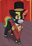  circus clothing equine hat male mammal marsminer my_little_pony rainbow_heart ringmaster solo teeth 
