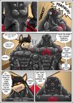  canine clothing comic feline lion male male/male mammal mind_control muscular rubber rubberbuns wolf 