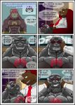  bear clothing comic feline lion male mammal mind_control muscular rubber rubberbuns 