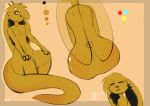  2018 anthro big_butt brown_eyes brown_fur butt digital_media_(artwork) doodles fur girly hi_res long_ears model_sheet nipples nude pussy ral raljoy simple_background sketch slightly_chubby solo thick_thighs tojol voluptuous wide_hips 