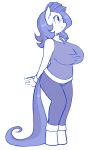  anthro anthrofied big_breasts breasts earth_pony equine fan_character female hi_res horse mammal milky_way_(character) my_little_pony pony redintravenous solo 