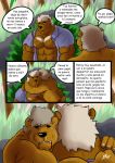  bear blood clothing comic father father_and_son hug male mammal muscular nipples parent son spanish_text text translation_request yasserlion 