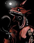  2018 animatronic anthro blood canine digital_media_(artwork) five_nights_at_freddy&#039;s fox foxy_(fnaf) glowing glowing_eyes hi_res hook machine male mammal robot simple_background tsukazi video_games 