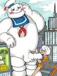  crossover ghostbusters ginormica monsters_vs_aliens mr._stay_puft 