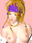 3d 3d_gif animated animated_gif blonde_hair breasts cum cum_on_body cum_on_breasts cum_on_hair cum_on_lips cum_on_upper_body facial fighting_cuties final_fantasy final_fantasy_x final_fantasy_x-2 gif green_eyes lips rikku topless 