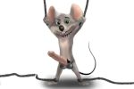  2018 balls bdsm big_penis bondage bound chain chuck_e_cheese erection fur genitelia humanoid_penis male mammal mascot mouse nude penis rodent rubber rubber_collar simple_background solo tight_underwear uncropped 